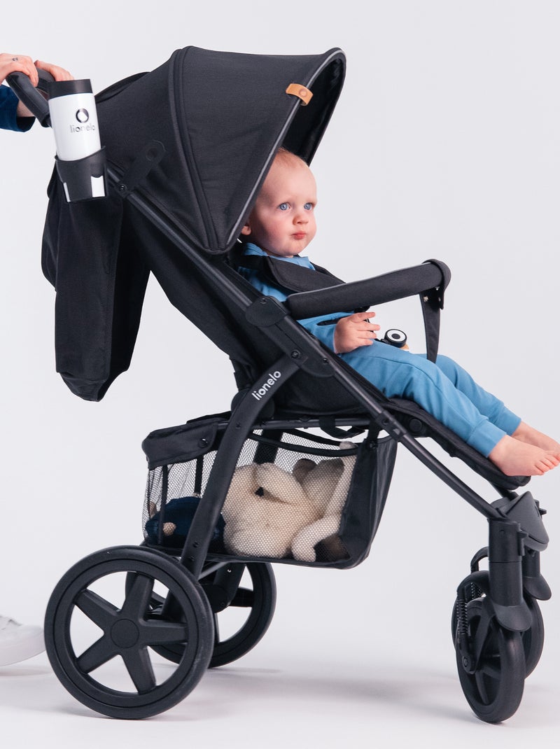 Cochecito todoterreno LIONELO Annet Plus - Hasta 22 kg - Ruedas grandes - Accesorios Negro - Kiabi