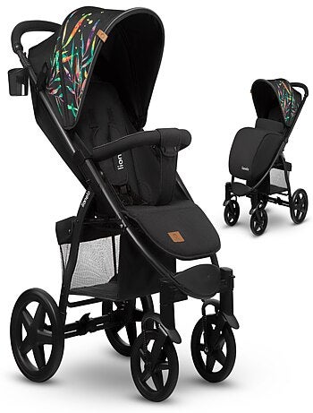 Cochecito todoterreno LIONELO Annet Plus - Hasta 22 kg - Ruedas grandes - Accesorios