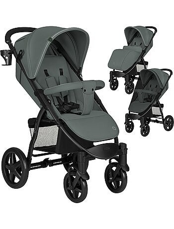 Cochecito todoterreno LIONELO Annet Plus - Hasta 22 kg - Ruedas grandes - Accesorios