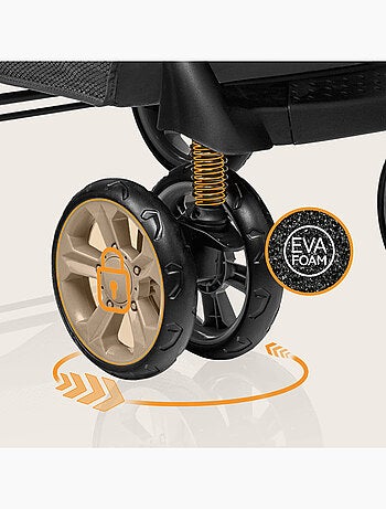 Cochecito todoterreno LIONELO Emma - 6-36 meses - Bolso incluido - Plegado rápido