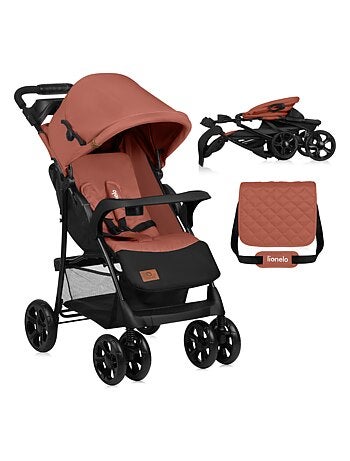 Cochecito todoterreno LIONELO Emma - 6-36 meses - Bolso incluido - Plegado rápido