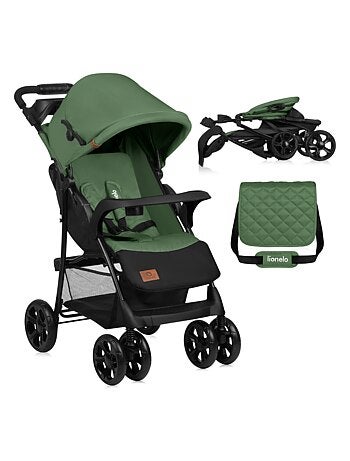 Cochecito todoterreno LIONELO Emma - 6-36 meses - Bolso incluido - Plegado rápido