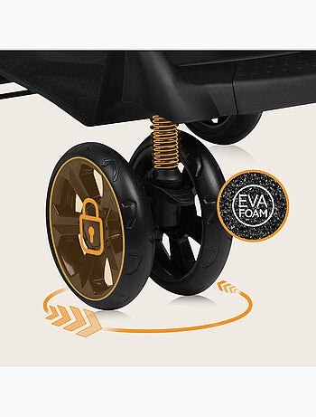 Cochecito todoterreno LIONELO Emma - 6-36 meses - Bolso incluido - Plegado rápido