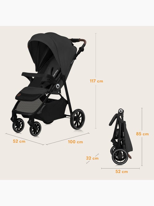 Cochecito todoterreno LIONELO Emma One - Plegado rápido - Ruedas grandes - 6-48 meses - Kiabi