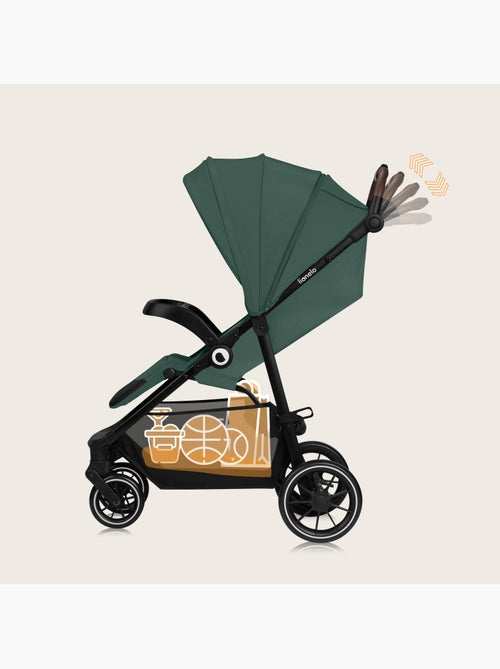 Cochecito todoterreno LIONELO Emma One - Plegado rápido - Ruedas grandes - 6-48 meses - Kiabi
