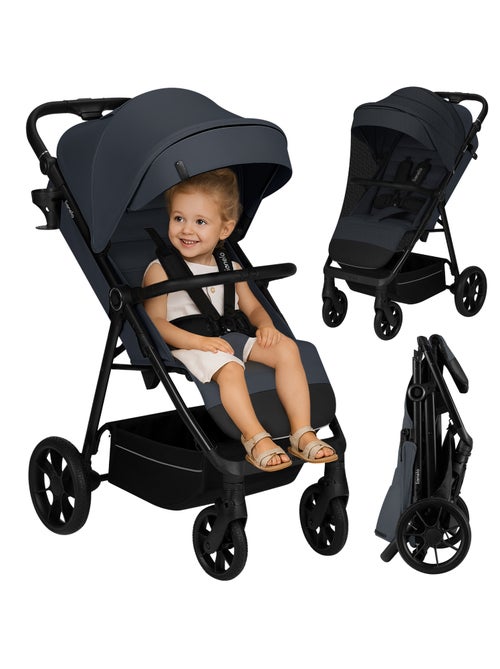 Cochecito todoterreno LIONELO Iva - Material de primera calidad - Hasta 22 kg - Gran espacio - Kiabi