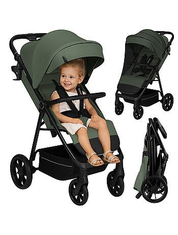 Cochecito todoterreno LIONELO Iva - Material de primera calidad - Hasta 22 kg - Gran espacio