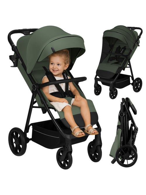 Cochecito todoterreno LIONELO Iva - Material de primera calidad - Hasta 22 kg - Gran espacio - Kiabi
