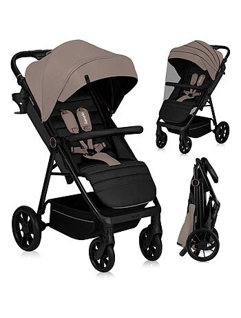 Cochecito todoterreno LIONELO Mira - Hasta 22 kg - Superficie amplia - Ruedas grandes