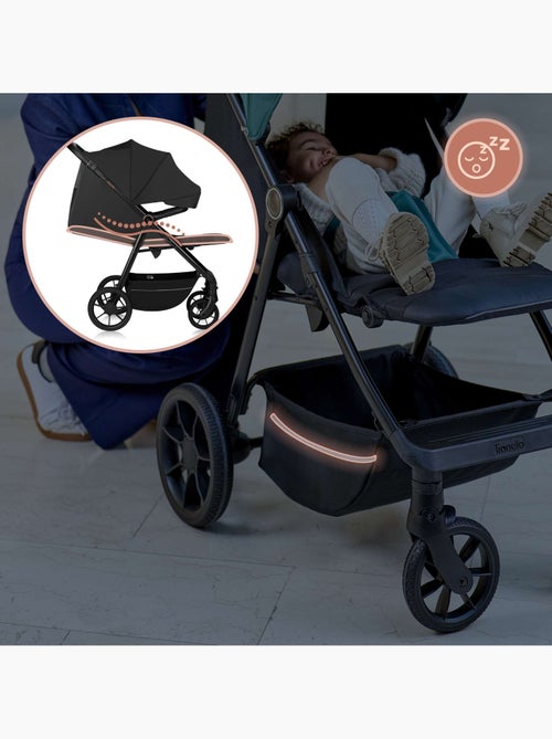 Cochecito todoterreno LIONELO Mira - Hasta 22 kg - Superficie amplia - Ruedas grandes - Kiabi