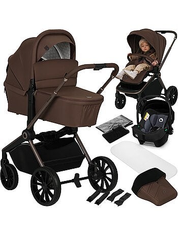 Cochecito Trio LIONELO Mika Plus - Hasta 4 años - Cochecito, capazo, silla de coche y accesorios