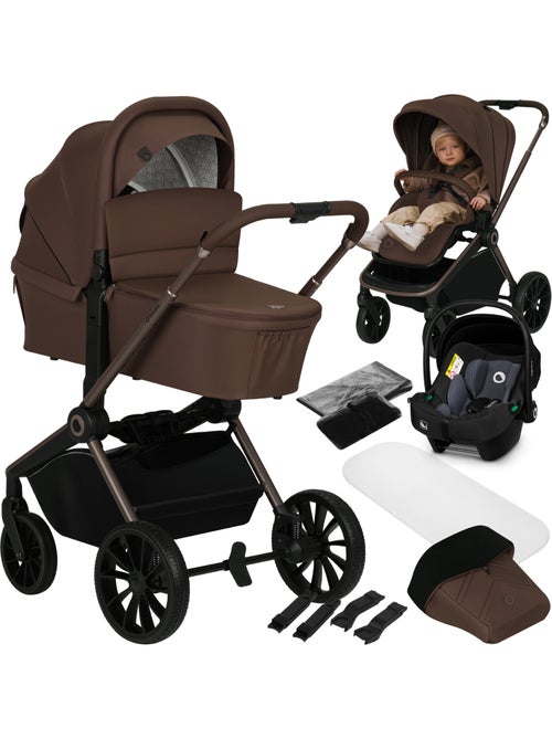 Cochecito Trio LIONELO Mika Plus - Hasta 4 años - Cochecito, capazo, silla de coche y accesorios - Kiabi