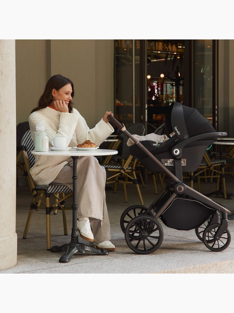 Cochecito Trio LIONELO Mika Plus - Hasta 4 años - Cochecito, capazo, silla de coche y accesorios Marrón chocolate - Kiabi