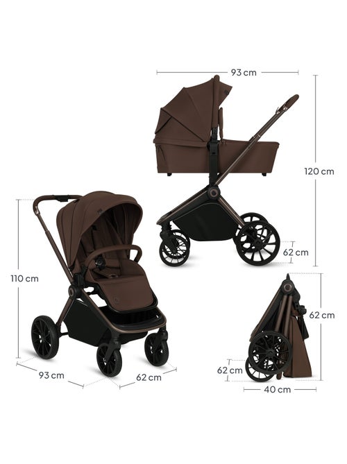 Cochecito Trio LIONELO Mika Plus - Hasta 4 años - Cochecito, capazo, silla de coche y accesorios - Kiabi