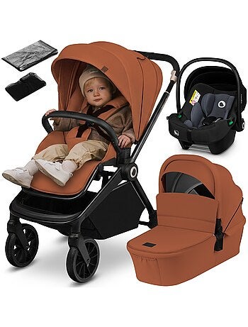 Cochecito Trio LIONELO Mika Plus - Hasta 4 años - Cochecito, capazo, silla de coche y accesorios