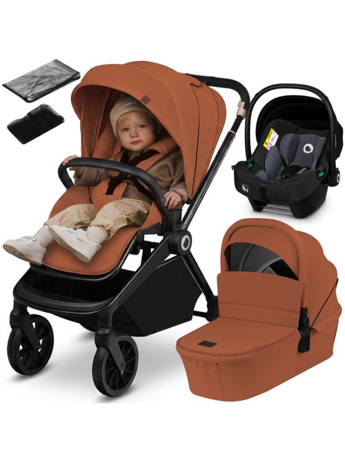 Cochecito Trio LIONELO Mika Plus - Hasta 4 años - Cochecito, capazo, silla de coche y accesorios - Kiabi