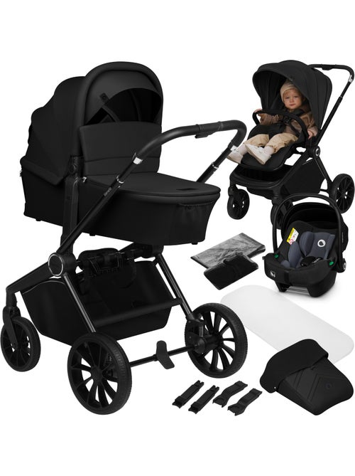 Cochecito Trio LIONELO Mika Plus - Hasta 4 años - Cochecito, capazo, silla de coche y accesorios - Kiabi