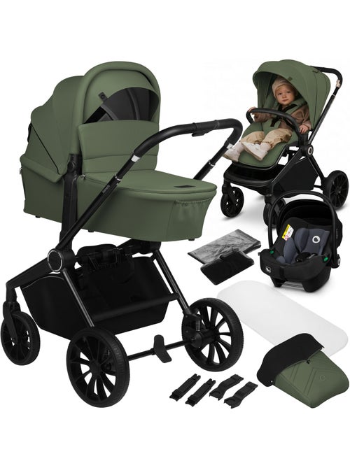 Cochecito Trio LIONELO Mika Plus - Hasta 4 años - Cochecito, capazo, silla de coche y accesorios - Kiabi