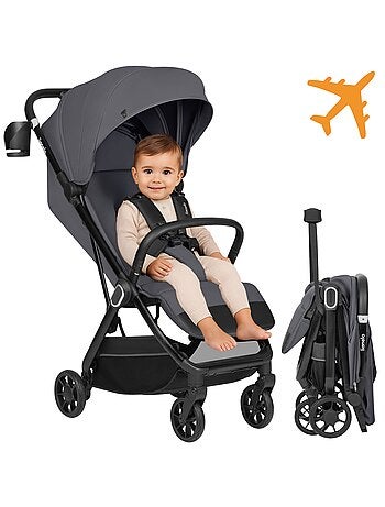 Cochecito ultracompacto LIONELO Bess - Compatible con aviones - Ligero - Plegado rápido