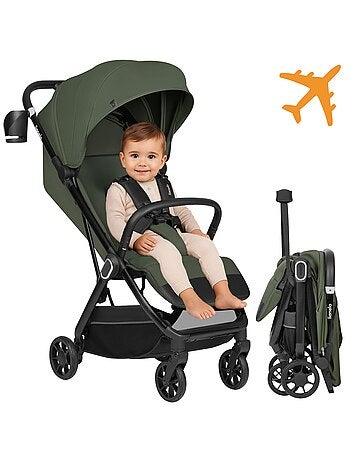 Cochecito ultracompacto LIONELO Bess - Compatible con aviones - Ligero - Plegado rápido