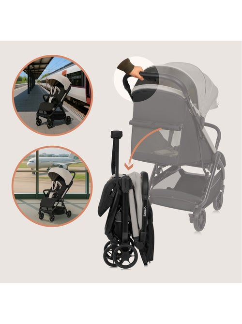 Cochecito ultracompacto LIONELO Julie Air - Compatible con aviones - Ligero - Plegado rápido - Kiabi