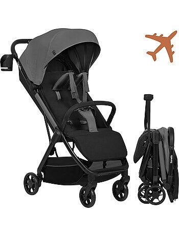 Cochecito ultracompacto LIONELO Julie Air - Compatible con aviones - Ligero - Plegado rápido