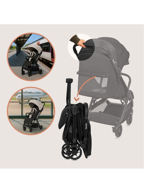 Cochecito ultracompacto LIONELO Julie Air - Compatible con aviones - Ligero - Plegado rápido - Kiabi