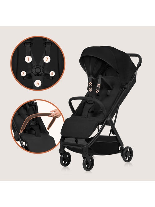 Cochecito ultracompacto LIONELO Julie Air - Compatible con aviones - Ligero - Plegado rápido - Kiabi