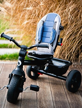 Cochecito y triciclo de bebé LIONELO Haari - Hasta 25 kg - Asiento reversible - Cesta y bolso inclui