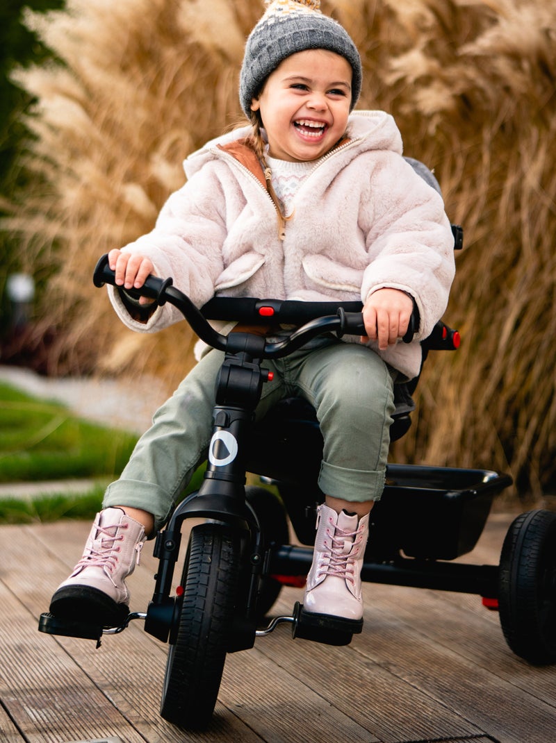 Cochecito y triciclo de bebé LIONELO Haari - Hasta 25 kg - Asiento reversible - Cesta y bolso inclui Azul - Kiabi