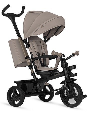 Cochecito y triciclo de bebé lionelo haari - hasta 25 kg - asiento reversible - cesta y bolso inclui
