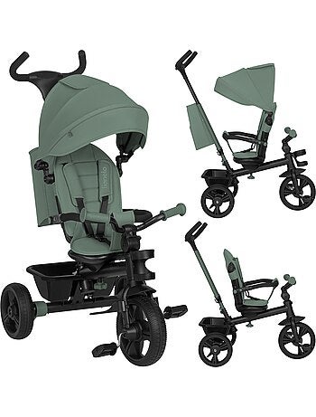 Cochecito y triciclo de bebé lionelo haari - hasta 25 kg - asiento reversible - cesta y bolso inclui