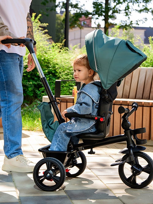 Cochecito y triciclo de bebé LIONELO Haari - Hasta 25 kg - Asiento reversible - Cesta y bolso inclui - Kiabi