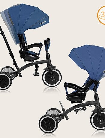 Cochecito y triciclo de bebé LIONELO Tris Plus - Hasta 25 kg - Asiento reversible - Accesorios inclu