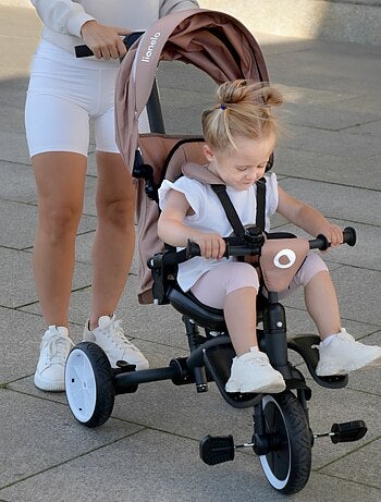 Cochecito y triciclo de bebé LIONELO Tris Plus - Hasta 25 kg - Asiento reversible - Accesorios inclu