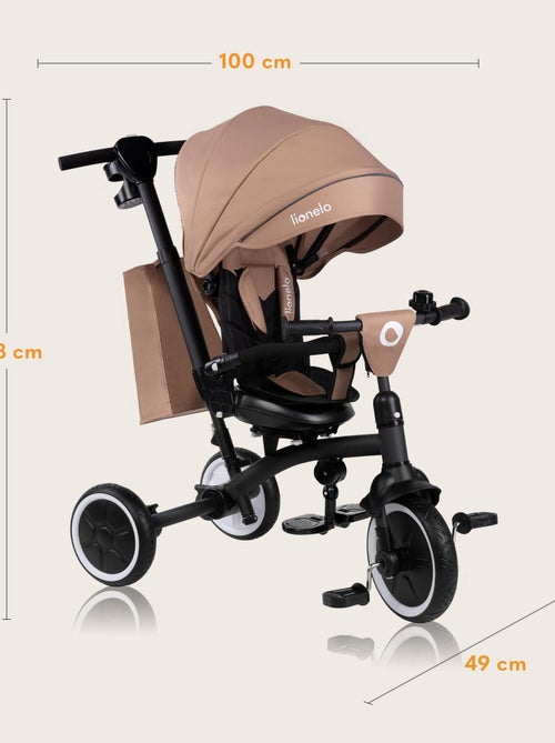 Cochecito y triciclo de bebé LIONELO Tris Plus - Hasta 25 kg - Asiento reversible - Accesorios inclu - Kiabi