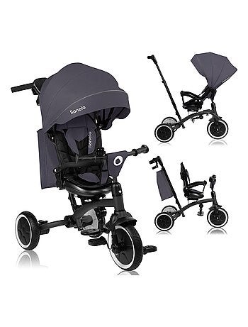 Cochecito y triciclo de bebé LIONELO Tris Plus - Hasta 25 kg - Asiento reversible - Accesorios inclu