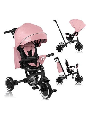 Cochecito y triciclo de bebé LIONELO Tris Plus - Hasta 25 kg - Asiento reversible - Accesorios inclu