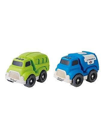 Coches deslizantes Lote de vehículos de transporte 18*11*13cm (2 piezas)