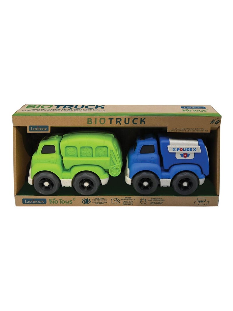 Coches deslizantes Lote de vehículos de transporte 18*11*13cm (2 piezas) Multicolor - Kiabi