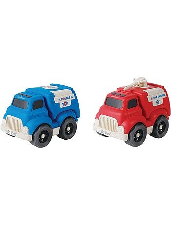 Coches pequeños – Pack de policía y camión de bomberos