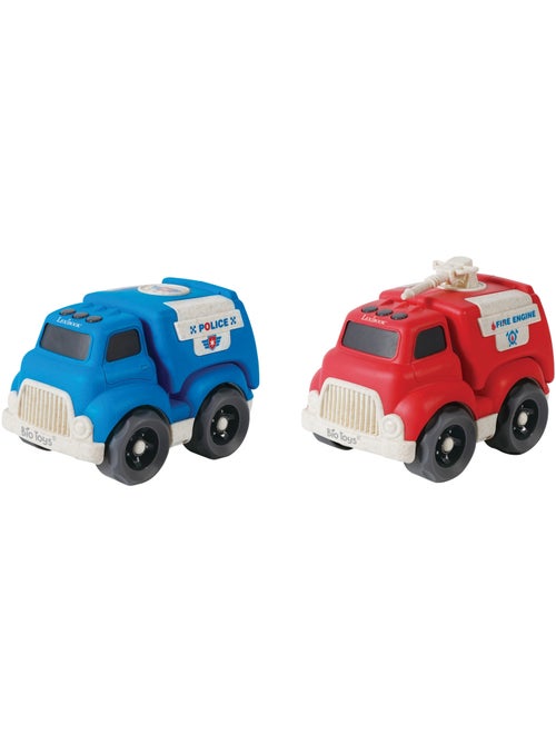 Coches pequeños – Pack de policía y camión de bomberos - Kiabi