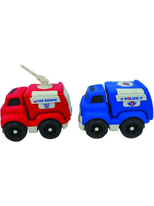 Coches pequeños – Pack de policía y camión de bomberos - Kiabi