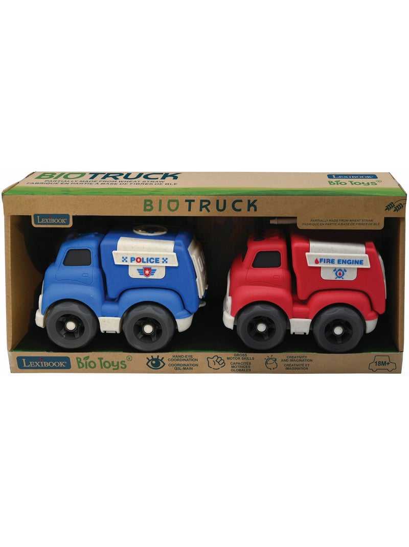 Coches pequeños – Pack de policía y camión de bomberos Multicolor - Kiabi