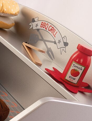Cocina barbacoa con patas para niños con 14 accesorios 'Roba BBQ Grill'