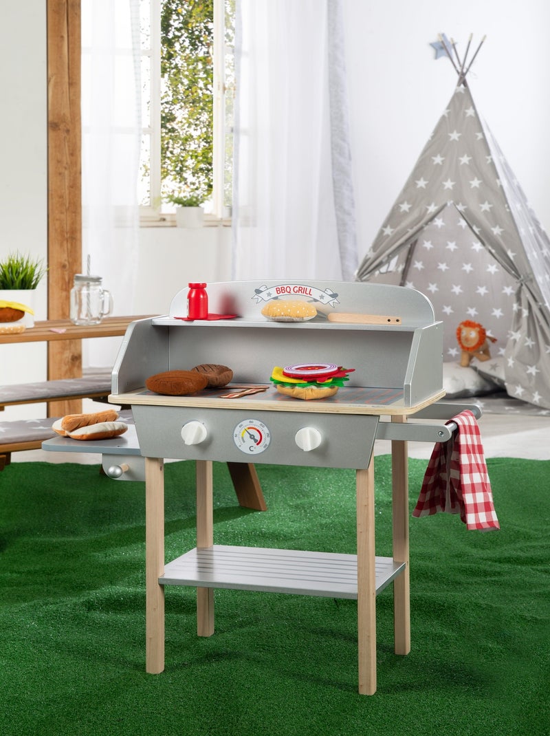 Cocina barbacoa con patas para niños con 14 accesorios 'Roba BBQ Grill' N/D - Kiabi