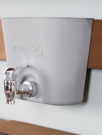 Cocina colgante para niños - mini cocina exterior en madera maciza con accesorios 'Roba'