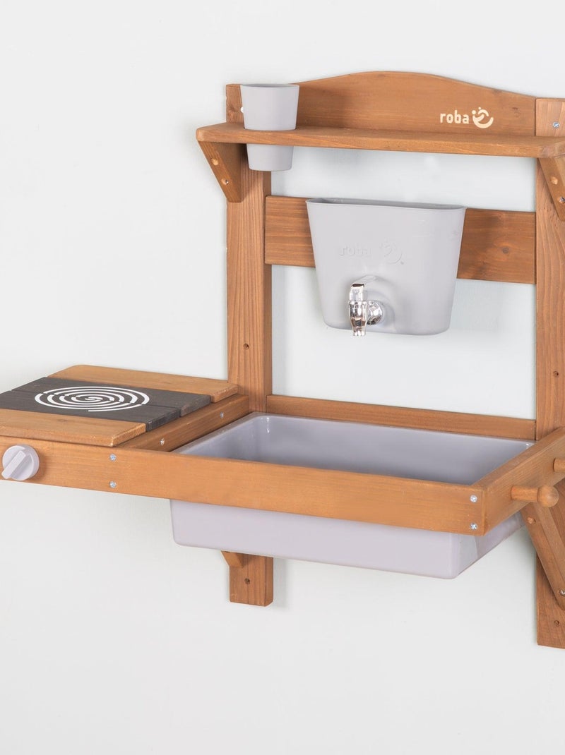 Cocina colgante para niños - mini cocina exterior en madera maciza con accesorios 'Roba' N/D - Kiabi
