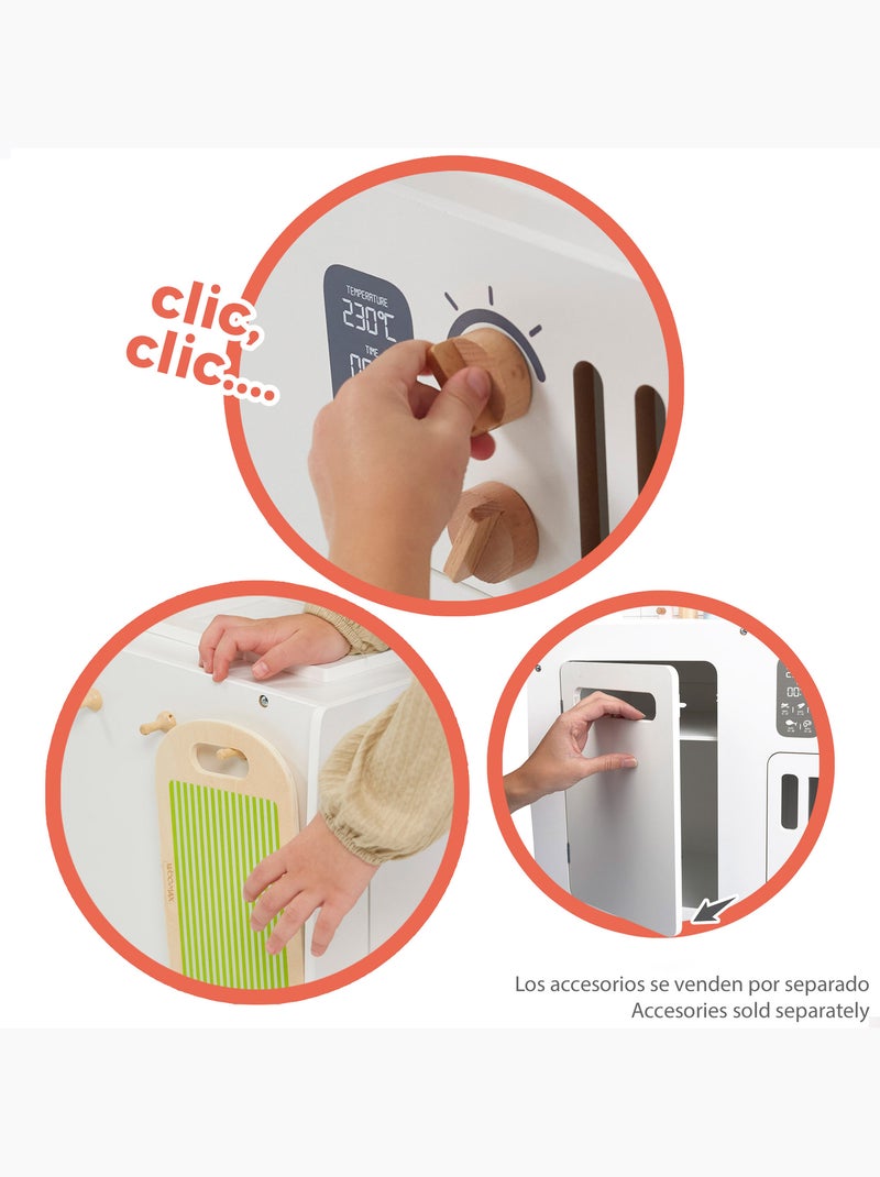 Cocina de madera de juguete estilo retro WOOMAX N/D - Kiabi