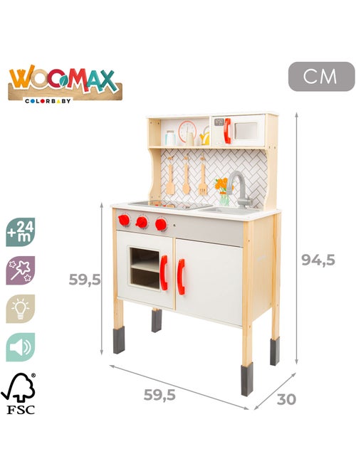 Cocina de madera eléctrica WOOMAX - Kiabi